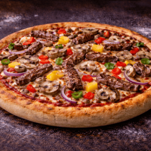 Beef Deluxe Pizza