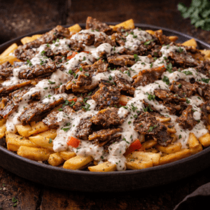 Kebab with French Fries