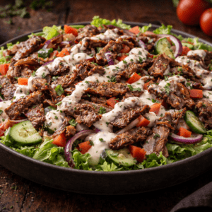 Kebab with Salad